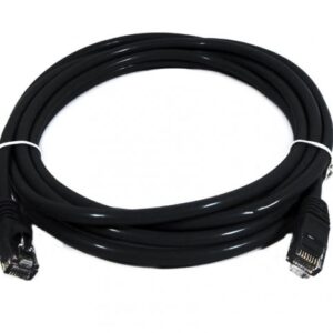 8ware-8W-PL6-0.25BLK-8Ware CAT6 Cable 0.25m - Black Premium RJ45 Ethernet Network LAN UTP Patch Cord 26AWG CU Jacket