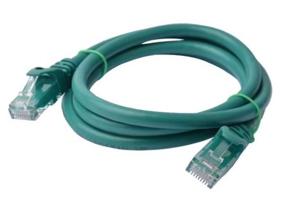 8ware-8W-PL6-0.25GRN-8Ware CAT6 Cable 0.25m - Green Premium RJ45 Ethernet Network LAN UTP Patch Cord 26AWG CU Jacket