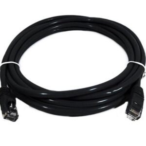 8ware-8W-PL6-0.5BLK-8Ware CAT6 Cable 0.5m - Black Premium RJ45 Ethernet Network LAN UTP Patch Cord 26AWG CU Jacket