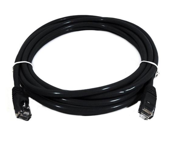 8ware-8W-PL6-0.5BLK-8Ware CAT6 Cable 0.5m - Black Premium RJ45 Ethernet Network LAN UTP Patch Cord 26AWG CU Jacket