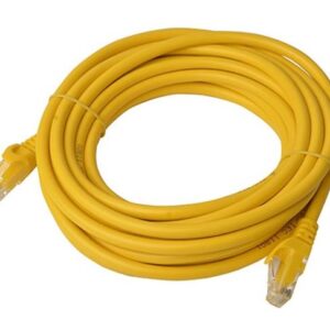 8ware-8W-PL6-5YEL-8ware CAT6 Cable 5m - Yellow Premium RJ45 Ethernet Network LAN UTP Patch Cord 26AWG CU Jacket