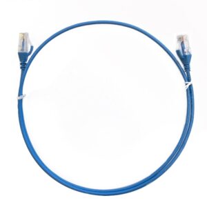 8ware-CAT6THINBL-50M-8ware CAT6 Ultra Thin Slim Cable 50m - Blue Color Premium RJ45 Ethernet Network LAN UTP Patch Cord 26AWG for Data