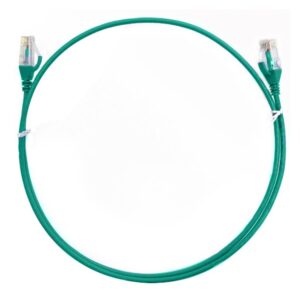 8ware-CAT6THINGR-10M-8ware CAT6 Ultra Thin Slim Cable 10m - Green Color Premium RJ45 Ethernet Network LAN UTP Patch Cord 26AWG for Data