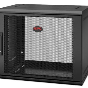 APC-AR109SH4-APC NetShelter 9U Wallmount Rack Enclosure Cabinet Single Hinged Switch Depth