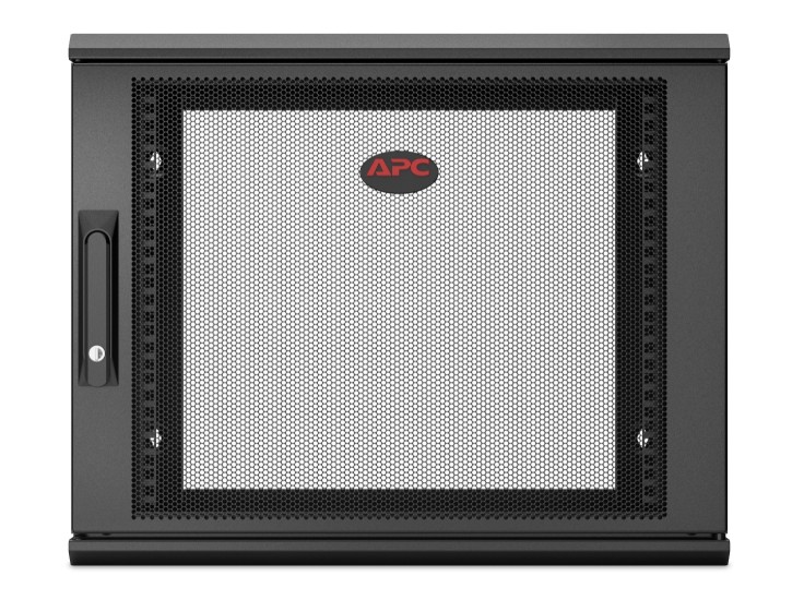 APC-AR109SH6-APC NetShelter 9U Wallmount Rack Enclosure Cabinet Single Hinged Server Depth
