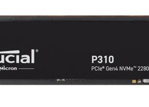 Astrotek-CT500P310SSD8-P-Crucial P310 500GB Gen4 2280 NVMe SSD 6600/3500 MB/s R/W 110TBW 520K/890K IOPS 1.5M hrs MTTF Full-Drive Encryption M.2 PCIe4 5yrs ~CT500P3PSSD8