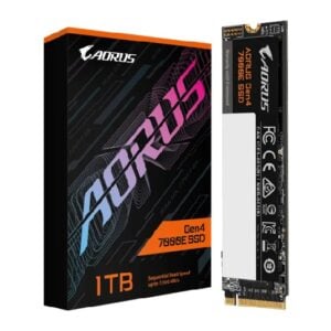 Gigabyte-AG470E1TB M.2 1TB-GIGABYTE AORUS Gen4 7000E 1TB NVMe SSD – PCIe 4.0 x4 M.2 2280 Internal SSD