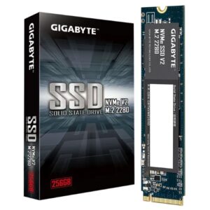 Gigabyte-G3NVMEV2256G M.2 256GB-GIGABYTE Gen3 256GB NVMe PCIe 3.0 x4 M.2 2280 SSD