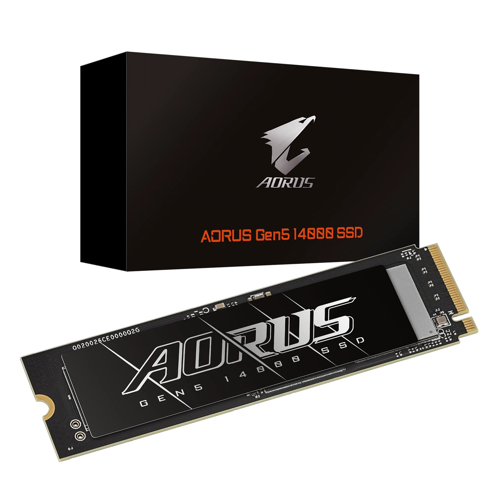 Gigabyte-SSD AG514K1TB M2 1TB 1.0-Gigabyte AORUS Gen5 14000 SSD 1TB PCIe5x4 NVMe2.0 M.2 3D TLC LPDDR4 2GB 13600/10200MB/s 80×22×3.5mm MTBF1.6M 11.5W 5yr/700TBW