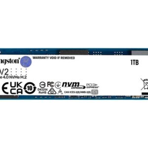 Kingston-SNV2S/1000G-Kingston Nv2 1TB M.2 NVMe PCIe 4.0 SSD - 3500/2100MB/s 320TBW 1.5 Million Hrs M.2 2280 3Y WTY