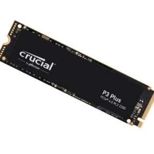 Micron (Crucial)-CT1000P3PSSD8-Crucial P3 Plus 1TB Gen4 NVMe SSD 5000/3600 MB/s R/W 220TBW 650K/800K IOPS 1.5M hrs MTTF Full-Drive Encryption M.2 PCIe4 5yrs