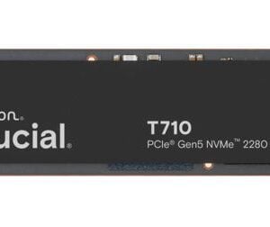 Micron (Crucial)-CT1000T710SSD8-Crucial T710 1TB PCIe Gen5 NVMe 2280 SSD - 14900/13700 MB/s R/W 600TBW 2.2M IOPs 1.5M hrs MTTF with DirectStorage for Intel  AMD 5yrs