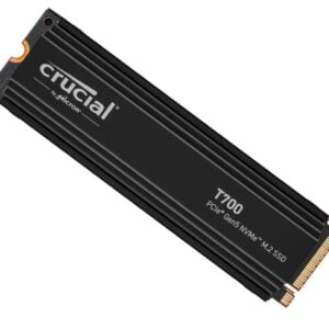 Micron (Crucial)-CT2000T700SSD5-Crucial T700 2TB Gen5 NVMe SSD Heatsink - 12400/11800MB/s R/W 1200TBW 1500K IOPs 1.5M hrs MTTF with DirectStorage for Intel 13th Gen  AMD Ryzen 7000