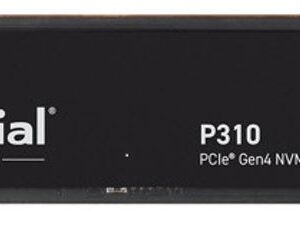 Micron (Crucial)-CT500P310SSD8-Crucial P310 500GB Gen4 2280 NVMe SSD 6600/3500 MB/s R/W 110TBW 520K/890K IOPS 1.5M hrs MTTF Full-Drive Encryption M.2 PCIe4 5yrs