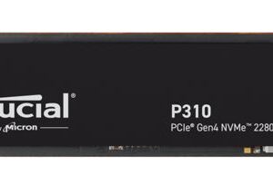 Micron (Crucial)-P-CT1000P310SSD8-P-Crucial P310 1TB Gen4 2280 NVMe SSD 7100/6000 MB/s R/W 220TBW 1000K/1200K IOPS 1.5M hrs MTTF Full-Drive Encryption M.2 PCIe4 5yrs ~CT1000P510SSD8