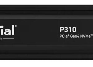 Micron (Crucial)-P-CT2000P310SSD5-P-Crucial P310 2TB Gen4 2280 NVMe SSD w Heatsink 7100/6000 MB/s R/W 440TBW 1000K/1200K IOPS 1.5M hrs MTTF Full-Drive Encryption M.2 PCIe4 5yrs