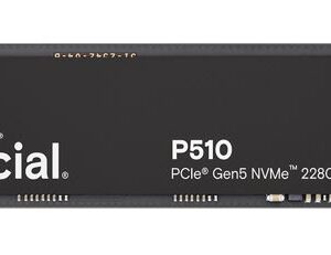 Micron (Crucial)-P-CT2000P510SSD8-P-Crucial P510 2TB Gen5 2280 NVMe M.2 SSD 10