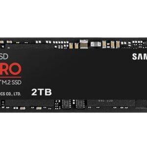 Samsung-MZ-V9P2T0BW-Samsung 990 Pro 2TB Gen4 NVMe SSD 7450MB/s 6900MB/s R/W 1550K/1200K IOPS 1200TBW 1.5M Hrs MTBF for PS5 5yrs Wty