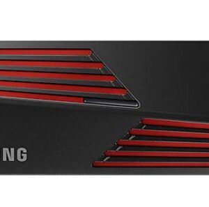Samsung-MZ-V9P2T0CW-Samsung 990 Pro 2TB with Heatsink Gen4 NVMe SSD 7450MB/s 6900MB/s R/W 1550K/1200K IOPS 1200TBW 1.5M Hrs MTBF for PS5 5yrs Wty