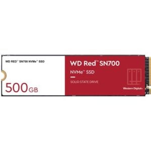 Sandisk-WDS500G1R0C-68BDK0-Western Digital WD Red SN700 500GB NVMe NAS SSD 3430MB/s 2600MB/s R/W 1000TBW 420K/515K IOPS M.2 Gen3x4 1.75M hrs MTBF 5yrs wty