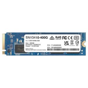 Synology-SNV3410-400G-Synology SNV3000 - M.2 NVMe SSD - 5 year Limited Warranty
