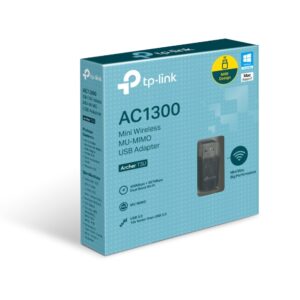 TP-LINK-Archer T3U-TP-Link Archer T3U AC1300 Mini Wireless MU-MIMO USB Adapter，Mini Size