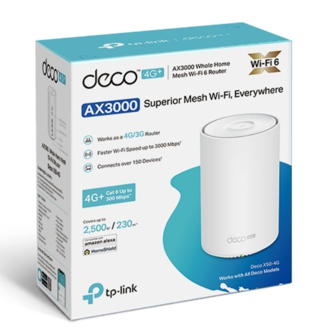 Deco X50 4G 1 pack TP Link Deco X50 4G 1 pack 4G AX3000 Whole Home Deco X50 4G 1 pack TP Link Deco X50 4G 1 pack 4G AX3000 Whole Home