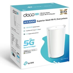 TP-LINK-Deco X50-5G(1-pack)-TP-Link Deco X50-5G(1-pack) 5G AX3000 Whole Home Mesh WiFi 6 Gateway