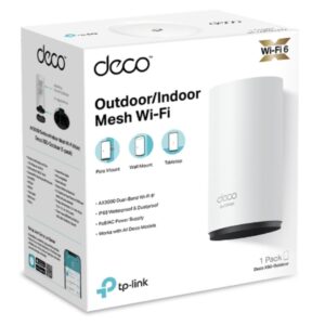 TP-LINK-Deco X50-Outdoor(1-pack)-TP-Link Deco X50-Outdoor(1-pack) AX3000 Outdoor / Indoor Whole Home Mesh WiFi 6 Unit