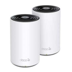 TP-LINK-Deco XE75 Pro(2-pack)-TP-Link Deco XE75 Pro(2-pack)) AXE5400 Tri-Band Mesh Wi-Fi 6E System