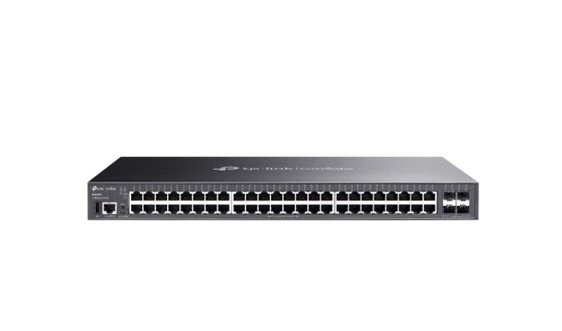 TP-LINK-SG5452X-TP-Link SG5452X Omada 48-Port Gigabit Stackable Lite L3 Managed Switch with 4× 10G Slots