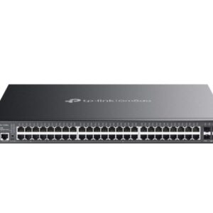 TP-LINK-SG5452XMPP-TP-Link SG5452XMPP Omada 48-Port Gigabit Stackable Lite L3 Managed PoE++ Switch with 4× 10G Slots