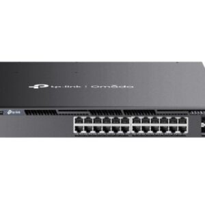 TP-LINK-SG6428XHP-TP-Link SG6428XHP Omada 24-Port Gigabit Stackable L3 Managed PoE+ Switch with 4 10G Slots