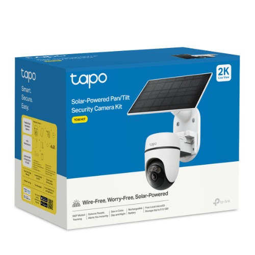 TP-LINK-TC90G KIT-TP-Link TC90G KIT Solar-Powered Pan/Tilt 4G LTE Security Camera Kit