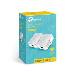 TP-LINK-TL-PA411 KIT-TP-Link TL-PA411 KIT AV600 Nano Powerline Adapter Starter Kit HomePlug AV 1x100Mbps LAN 300m Range Miniature Design Plug Play