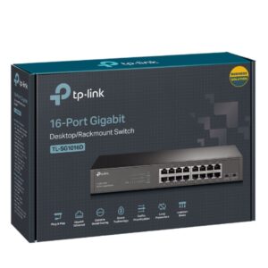 TP-LINK-TL-SG1016DE-TP-Link TL-SG1016DE 16-Port Gigabit Easy Smart Switch Network Monitoring