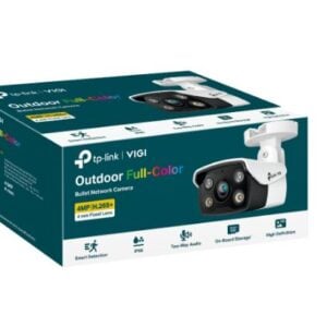 TP-LINK-VIGI C340(4mm)-TP-Link VIGI 4MP C340(4mm) Outdoor Full-Colour Bullet Network Camera