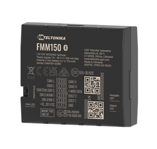 Teltonika-FMM150XYPIL2-Teltonika FMM150 Advanced 4G LTE Cat M1 GPS tracker with integrated CAN data processor