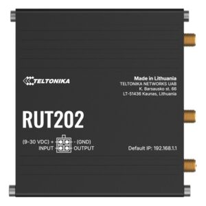 Teltonika-RUT202AAEAA0-Teltonika RUT202 Dual Sim Industrial LTE Cat 4 Router