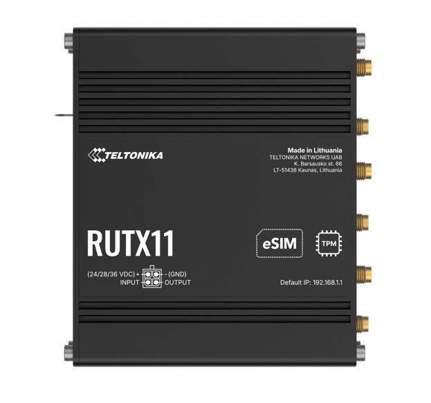 Teltonika-RUTX11240000-Teltonika RUTX11 Industrial Cellular eSIM Router