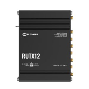 Teltonika-RUTX12000200/RUTX12200200-Teltonika RUTX12 Dual LTE CAT 6 Industrial Cellular Router