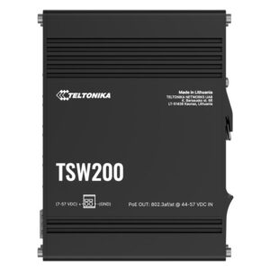 Teltonika-TSW2000000B0-Teltonika TSW200 Industrial PoE+ Ethernet Switch