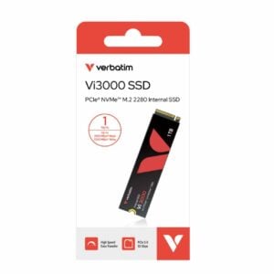 Verbatim-49375-Verbatim Vi3000 1TB M.2 PCIe Gen 3 NVMe Internal SSD. Up to 3