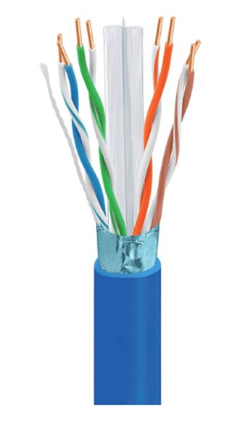 Astrotek | Astrotek CAT6 FTP Cable 305m Roll - Blue Full 0.55mm Copper Solid Wire Ethernet LAN Network 23AWG 0.55cu Solid 2x4p PVC Jacket | ATP-BLUF6-305M - Image 3