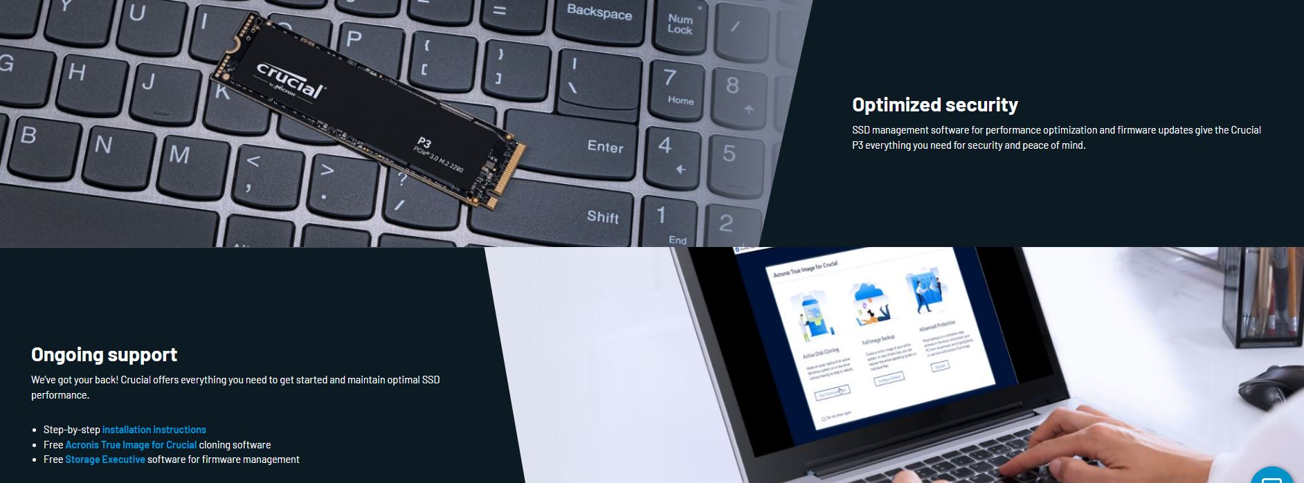 Micron (Crucial) | Crucial E100 480GB Gen4 NVMe SSD 4700/2500 MB/s R/W 60TBW 350K/460K IOPS 1.5M hrs MTTF M.2 2280 PCIe4 3yrs <500GB ~Crucial P3 | CT480E100SSD8 - Image 4