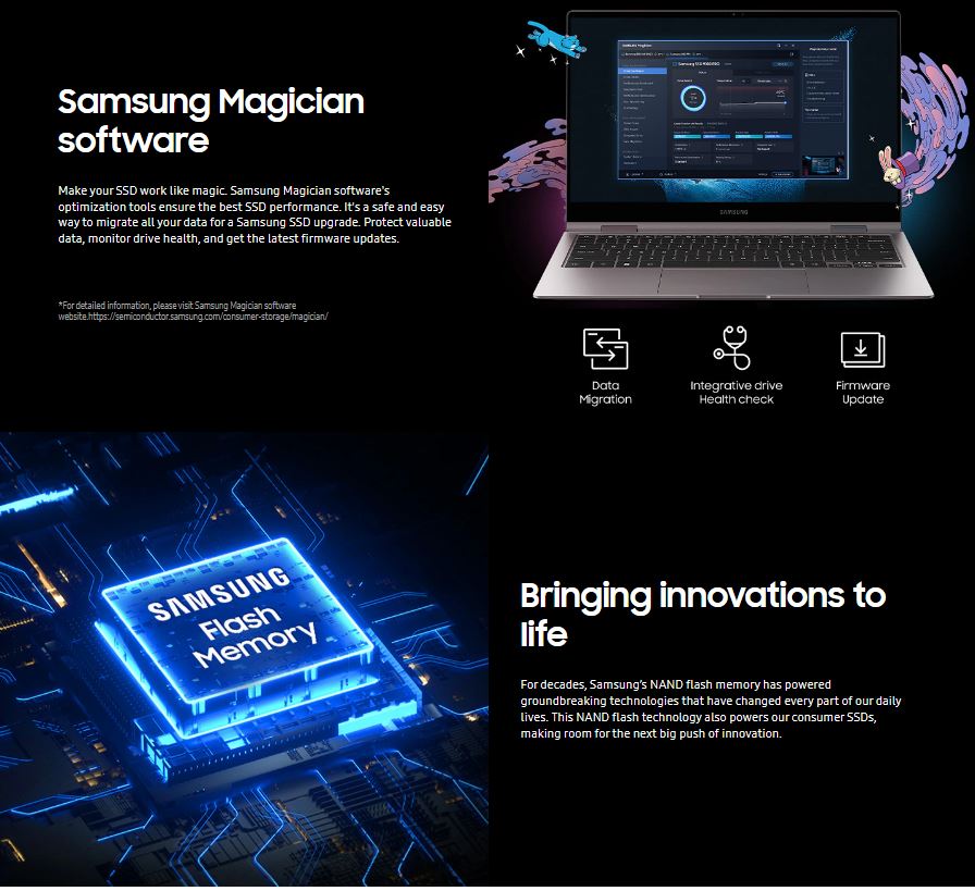 Samsung | Samsung 9100 PRO 4TB PCIe Gen5 NVMe SSD Heatsink 14800MB/s 13400MB/s R/W 2200K/2600K IOPS 2400TBW 1.5M hrs V-NAND TLC AES 256-bit Encryption 5yr wty | MZ-VAP4T0CW - Image 8