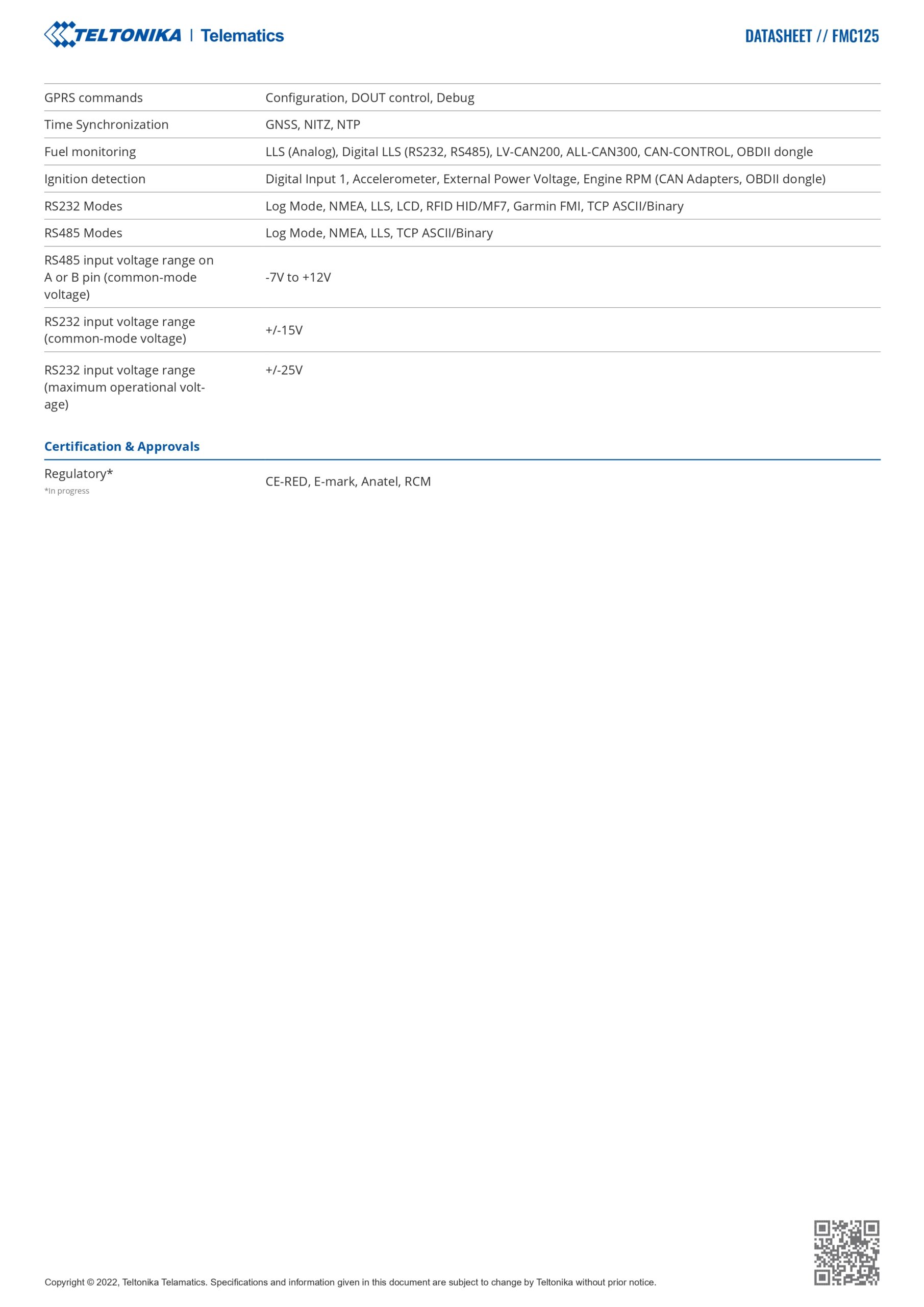 Teltonika | Teltonika FMC125 Advanced LTE Terminal with GNSS and LTE/GSM Connectivity, RS485/RS232 Interfaces and Backup Battery | FMC12547XW01 - Image 4