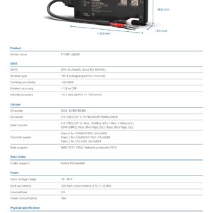 Teltonika | Teltonika FTC881- High voltage 4G LTE Cat 1 battery-mounted vehicle GPS tracker with enhanced GNSS accuracy and IP69K resistance | FTC881 - Image 2