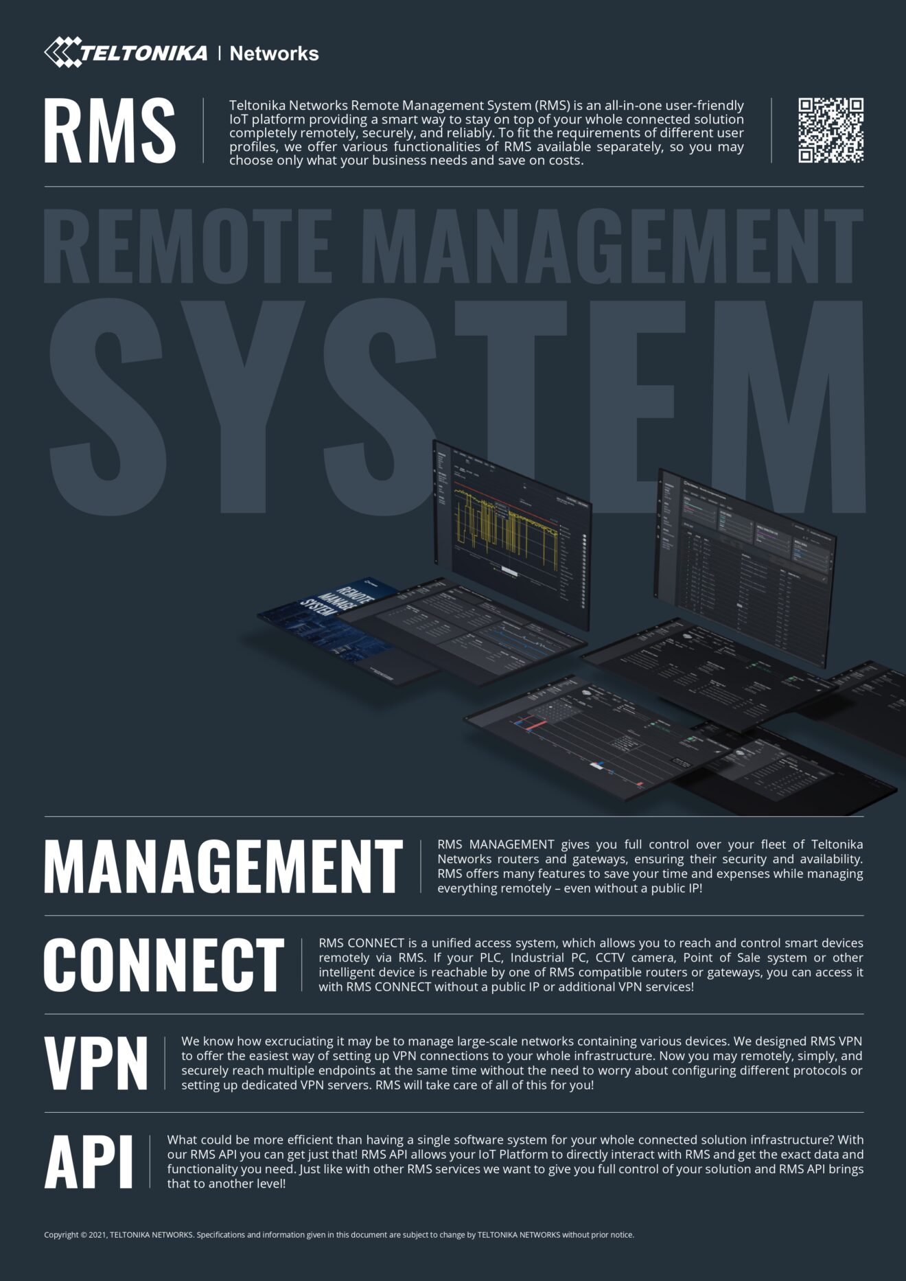 Rms Connect RMSLICENSE - Teltonika RMS Management Credit, For A Single Device, Per ...