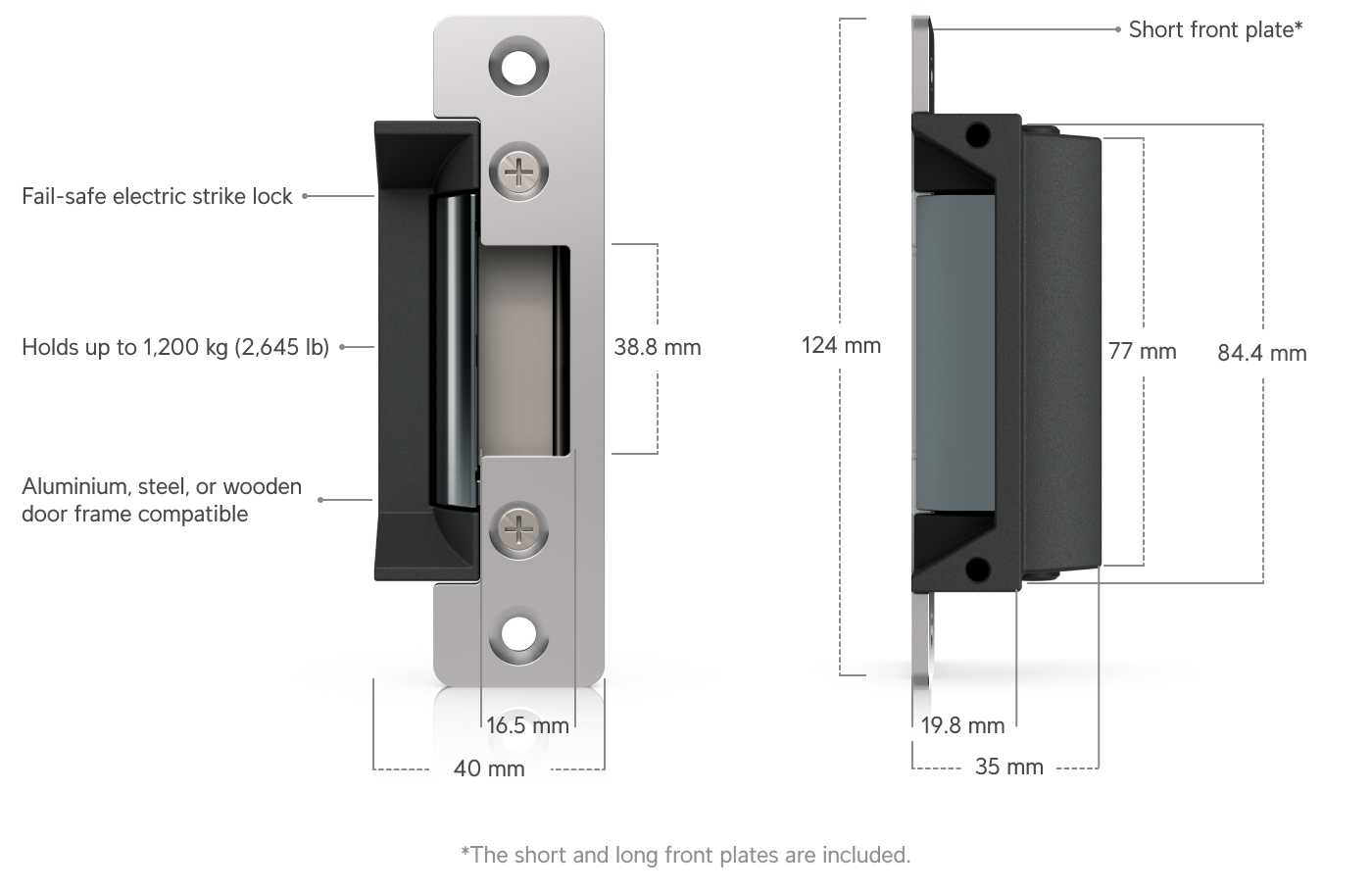 Ubiquiti | Ubiquiti Fail-Safe Strike Lock, Fail-Safe Electric Strike Lock That Connects To UniFi Access Hub. | UACC-Lock-Strike-Safe-15mm - Image 1